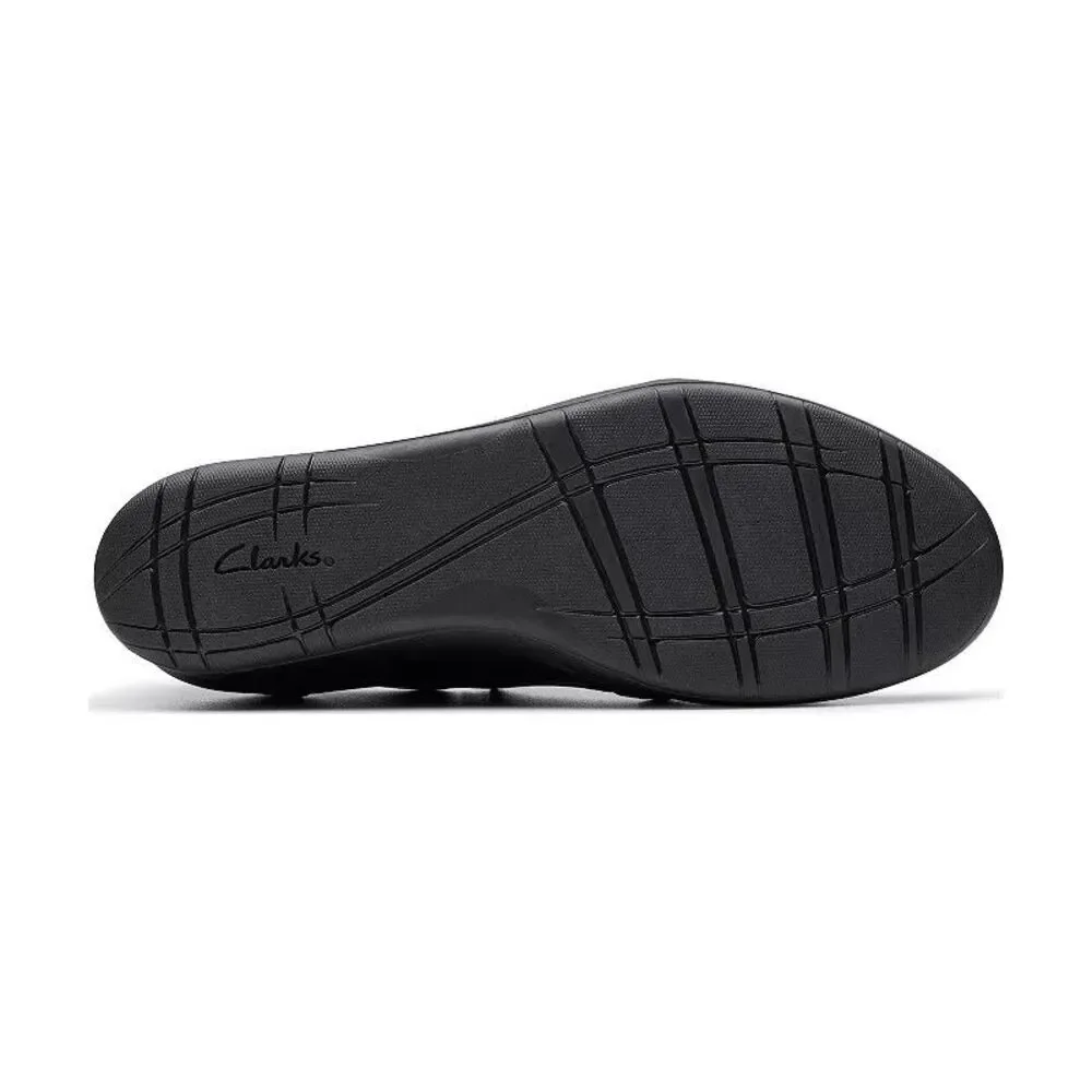 Clarks Women's Suttyn Zip Black Bootie Sz 9.5 M New Leather